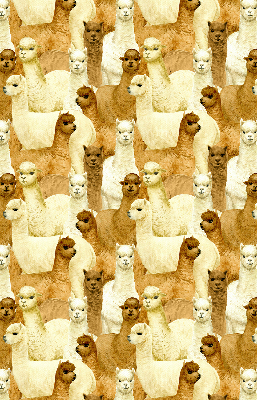 Blackout roller blind for window A herd of alpacas