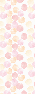 Fabric roller blind for window colorful spots pattern