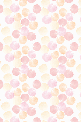 Fabric roller blind for window colorful spots pattern