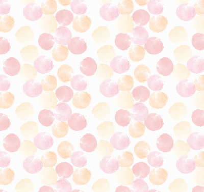 Fabric roller blind for window colorful spots pattern