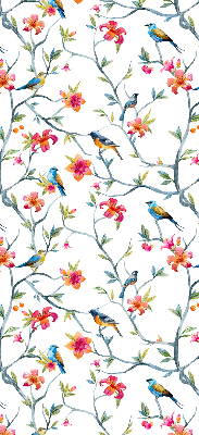 Blackout roller blind Birds on the twigs