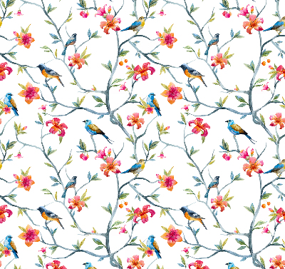 Blackout roller blind Birds on the twigs