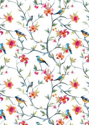 Blackout roller blind Birds on the twigs
