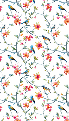 Blackout roller blind Birds on the twigs