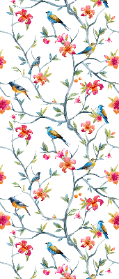 Blackout roller blind Birds on the twigs