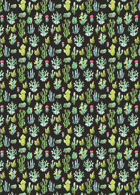 Fabric roller blind for window Cacti