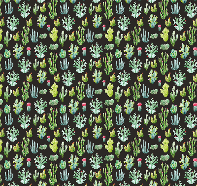 Fabric roller blind for window Cacti