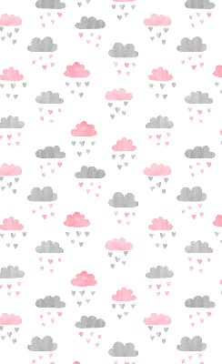 Blackout roller blind for window Pink and gray clouds