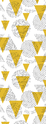 Blackout roller blind Triangles and circles made of dots