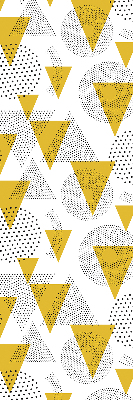 Blackout roller blind Triangles and circles made of dots