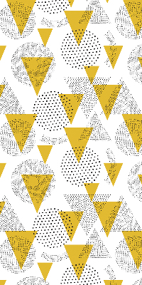 Blackout roller blind Triangles and circles made of dots