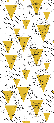 Blackout roller blind Triangles and circles made of dots