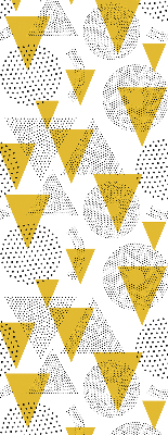 Blackout roller blind Triangles and circles made of dots