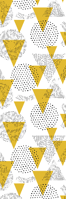 Blackout roller blind Triangles and circles made of dots