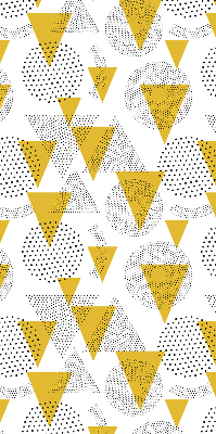 Blackout roller blind Triangles and circles made of dots