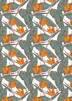 Blackout roller blind Green leaves