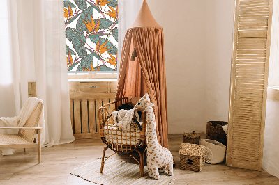 Blackout roller blind Green leaves