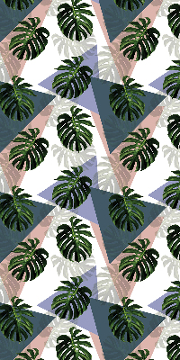 Blackout roller blind for window The leaves of the plant