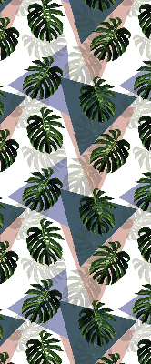 Blackout roller blind for window The leaves of the plant