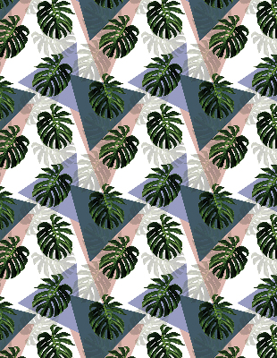 Blackout roller blind for window The leaves of the plant