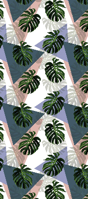 Blackout roller blind for window The leaves of the plant