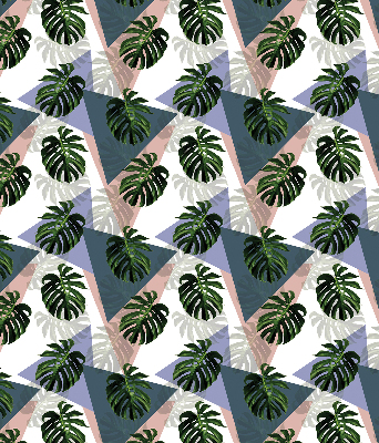 Blackout roller blind for window The leaves of the plant