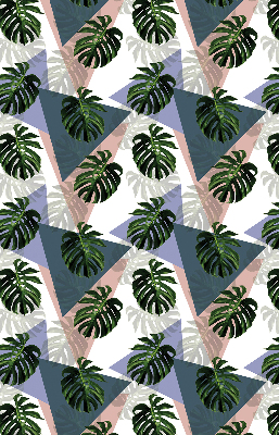 Blackout roller blind for window The leaves of the plant
