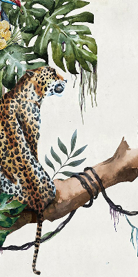 Blackout roller blind Cheetahs on a branch