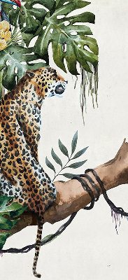 Blackout roller blind Cheetahs on a branch