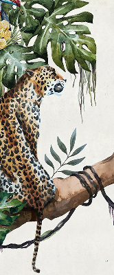 Blackout roller blind Cheetahs on a branch
