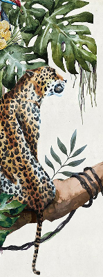 Blackout roller blind Cheetahs on a branch