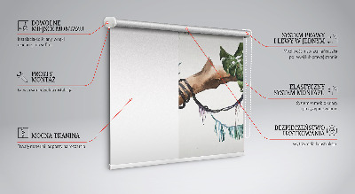 Blackout roller blind Cheetahs on a branch
