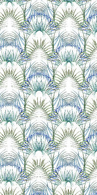 Fabric roller blind for window Colorful leaves