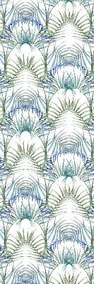 Fabric roller blind for window Colorful leaves