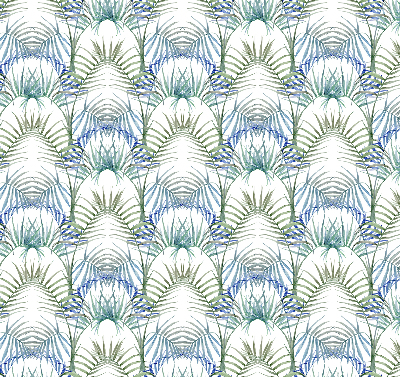 Fabric roller blind for window Colorful leaves