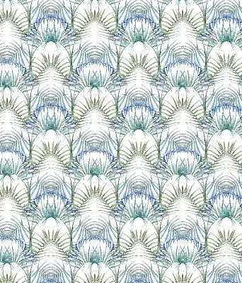 Fabric roller blind for window colorful leaves pattern