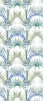 Fabric roller blind for window Colorful leaves