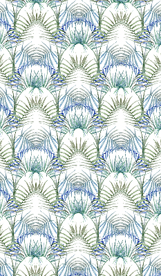 Fabric roller blind for window Colorful leaves