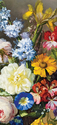 Blackout roller blind A bouquet of flowers