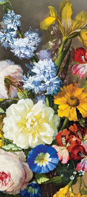 Blackout roller blind A bouquet of flowers