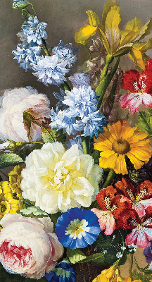 Blackout roller blind A bouquet of flowers