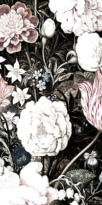 Blackout roller blind for window A bouquet of flowers