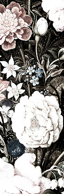 Blackout roller blind for window A bouquet of flowers