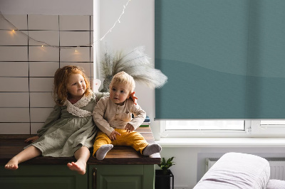 Fabric roller blind for window Mountains