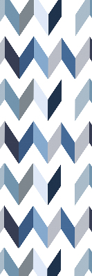Blackout roller blind Blue herringbone