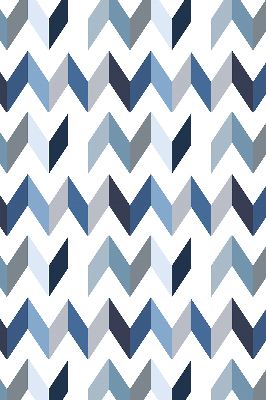 Blackout roller blind Blue herringbone
