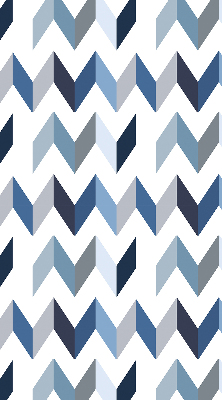 Blackout roller blind Blue herringbone
