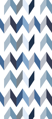 Blackout roller blind Blue herringbone
