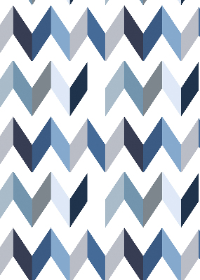 Blackout roller blind Blue herringbone