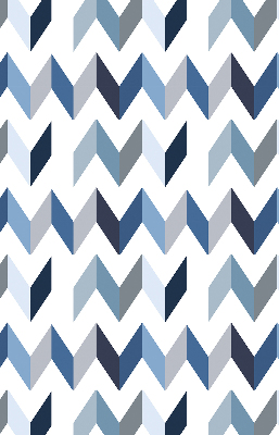 Blackout roller blind Blue herringbone